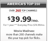 America's Top 250 - Over 250 Top Channels - Over 260 Top Channels